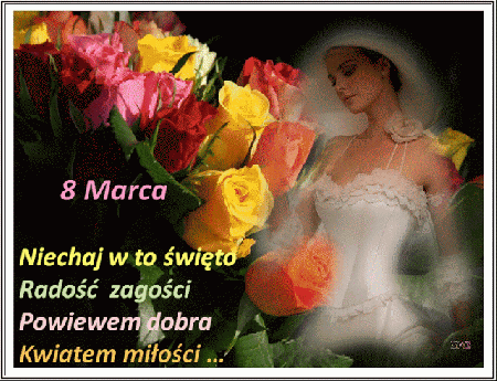 8 marca życzenia i róże